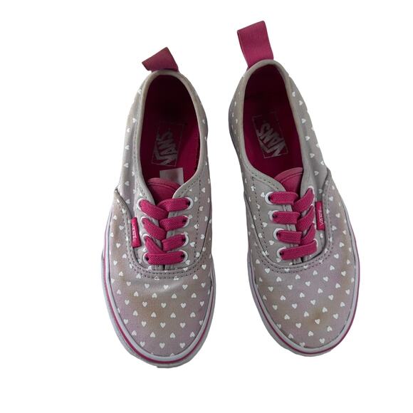 VANS Kids sz 1.5 Girls Polka Dots and Hot Pink - Picture 2 of 6